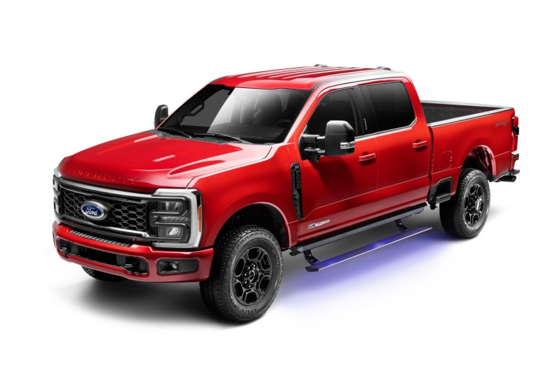 Ford F-250 Running Boards - AMP Research - PowerStep XL - Black - `22-`26
